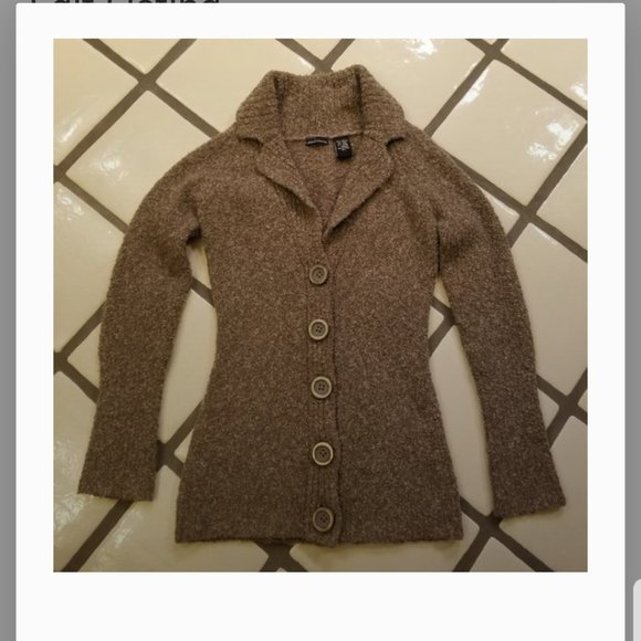 Beige/Spice Moda International Victoria's Secret Button Up Sweater - Picture 7 of 7